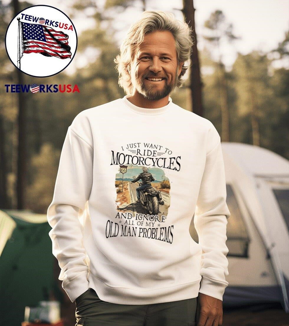 I Just Want To Ride Motorcycles And Ignore All Of My - Adult & Kids T-Shirts, Sweatshirts & Hoodies apparel design preview 3