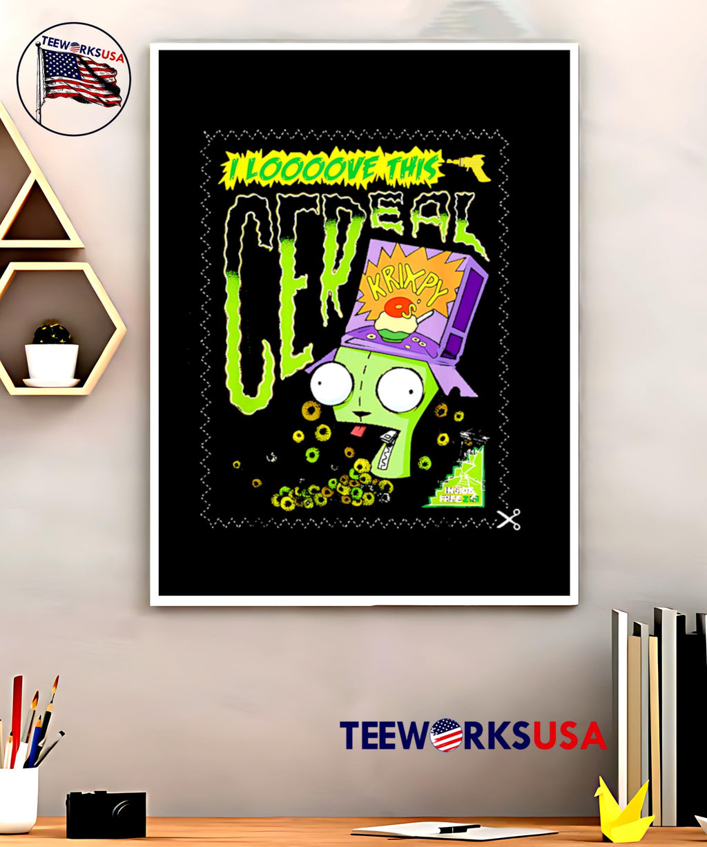 I Loooove This Cereal Krixpy - Adult & Kids T-Shirts, Sweatshirts & Hoodies apparel design preview 5