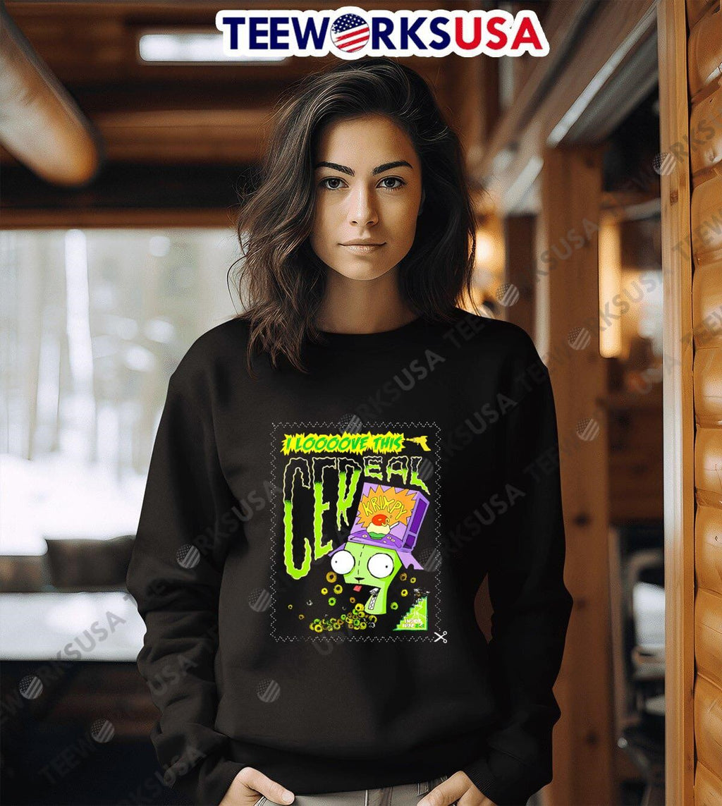 I Loooove This Cereal Krixpy - Adult & Kids T-Shirts, Sweatshirts & Hoodies apparel design preview 6