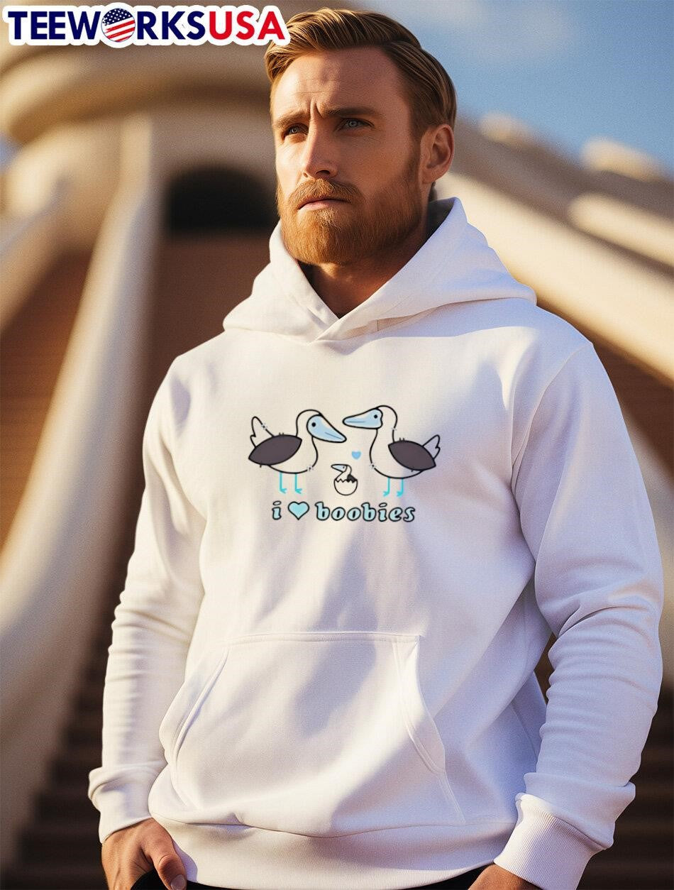 I Love Boobies cartoon - Adult & Kids T-Shirts, Sweatshirts & Hoodies apparel design preview 2