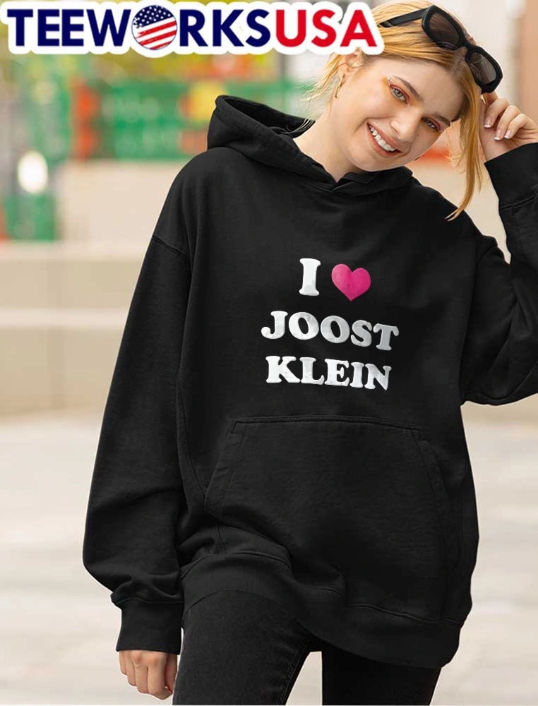 I Love Joost Klein Pink Heart Symbol White Bold - Adult & Kids T-Shirts, Sweatshirts & Hoodies apparel design preview 4