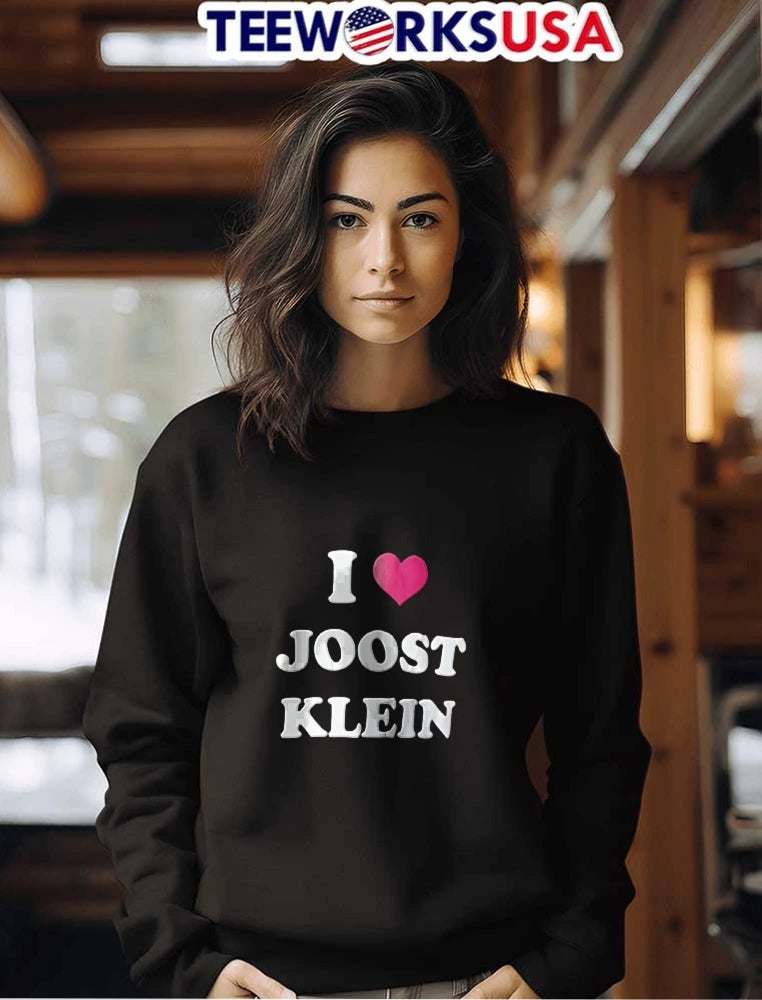I Love Joost Klein Pink Heart Symbol White Bold - Adult & Kids T-Shirts, Sweatshirts & Hoodies apparel design preview 7