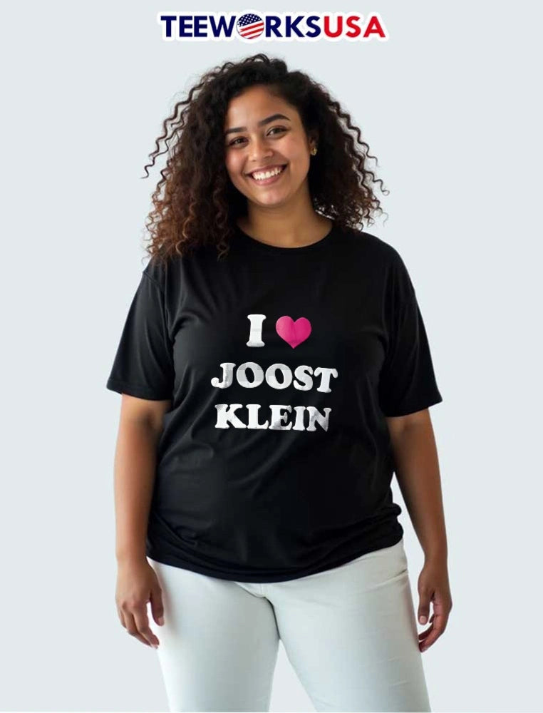 I Love Joost Klein Pink Heart Symbol White Bold - Adult & Kids T-Shirts, Sweatshirts & Hoodies apparel design preview 3