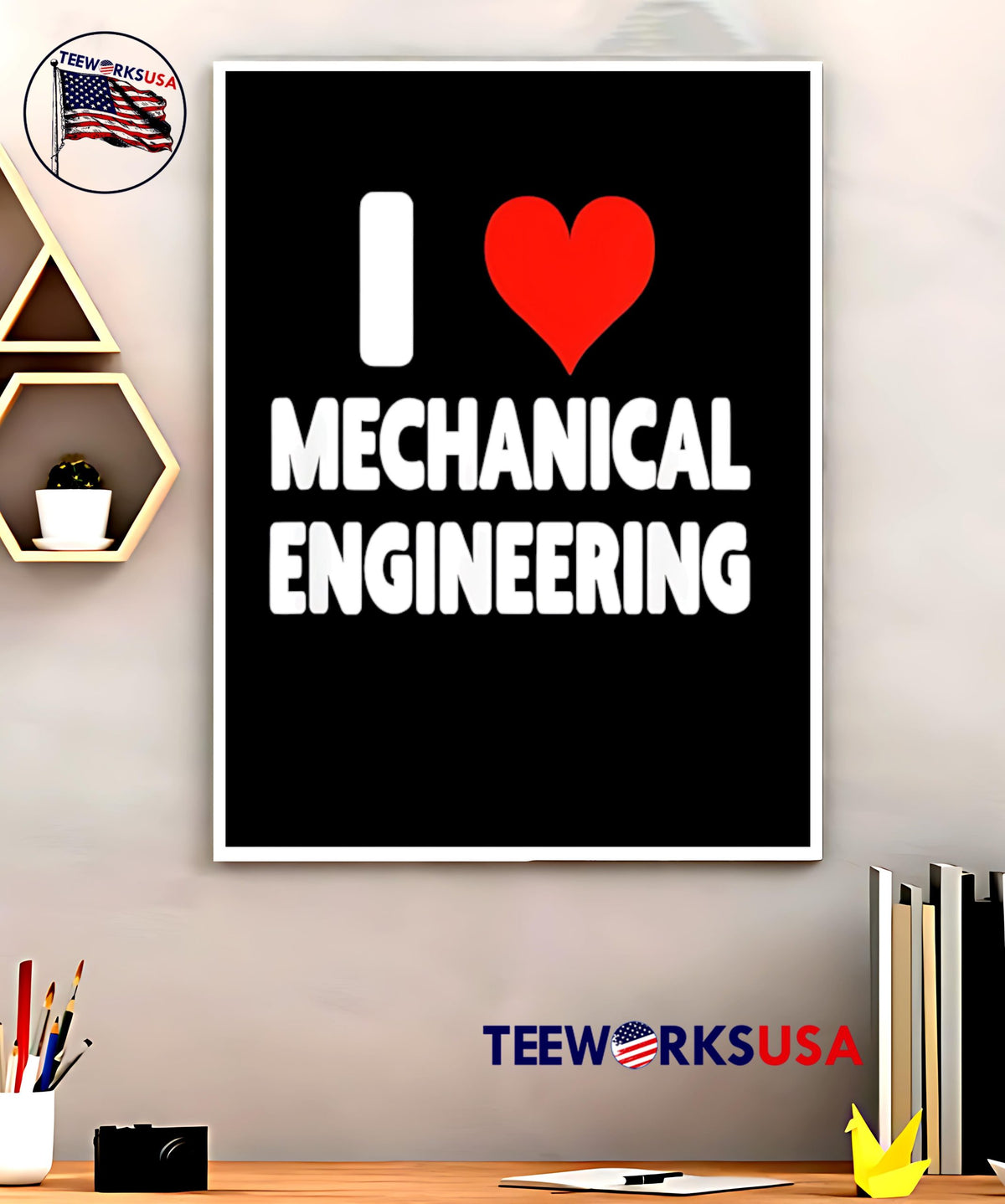 I Love Mechanical Engineering - Adult & Kids T-Shirts, Sweatshirts & Hoodies apparel design preview 5