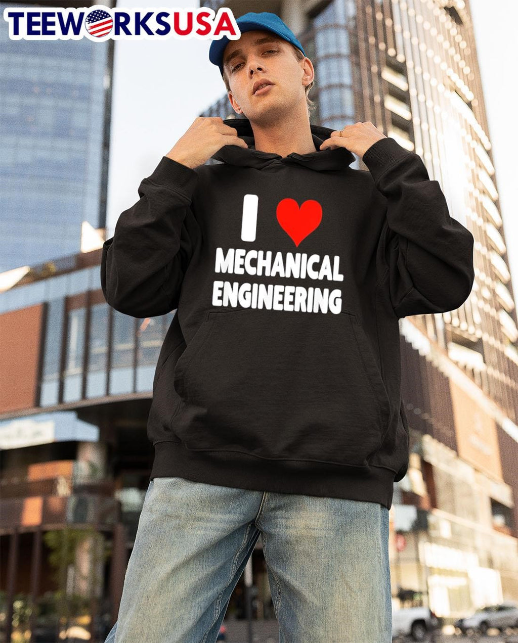 I Love Mechanical Engineering - Adult & Kids T-Shirts, Sweatshirts & Hoodies apparel design preview 3