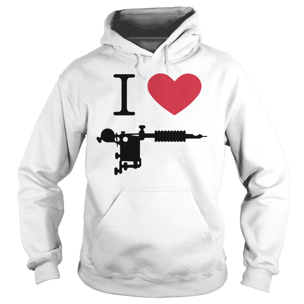 I Love Tattoos - Adult & Kids T-Shirts, Sweatshirts & Hoodies apparel design preview 4