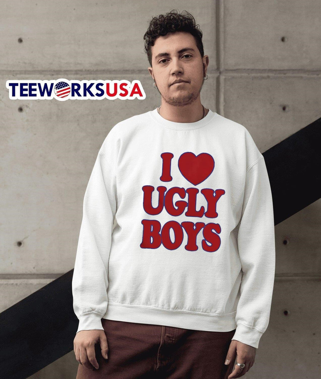 I Love Ugly Boys - Adult & Kids T-Shirts, Sweatshirts & Hoodies apparel design preview 3