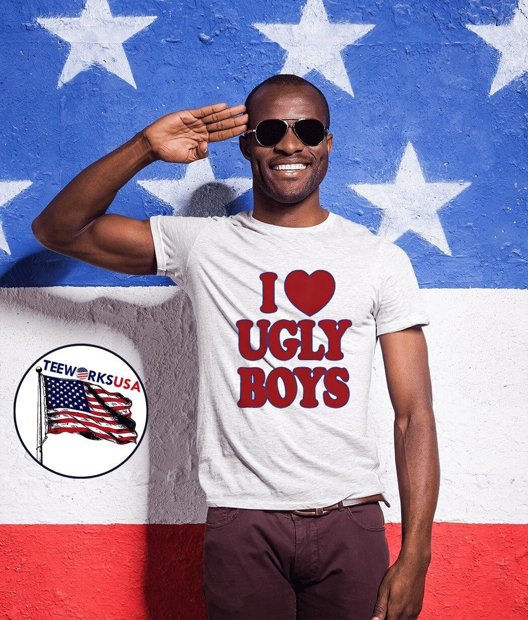 I Love Ugly Boys - Adult & Kids T-Shirts, Sweatshirts & Hoodies apparel design preview 1