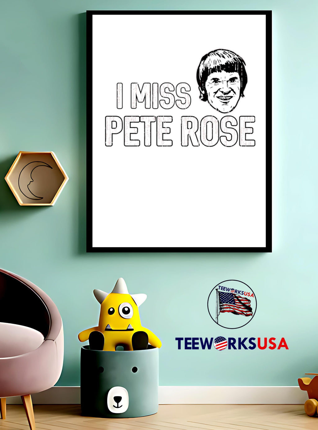 I Miss Pete Rose Cincinnati Baseball - Adult & Kids T-Shirts, Sweatshirts & Hoodies apparel design preview 3