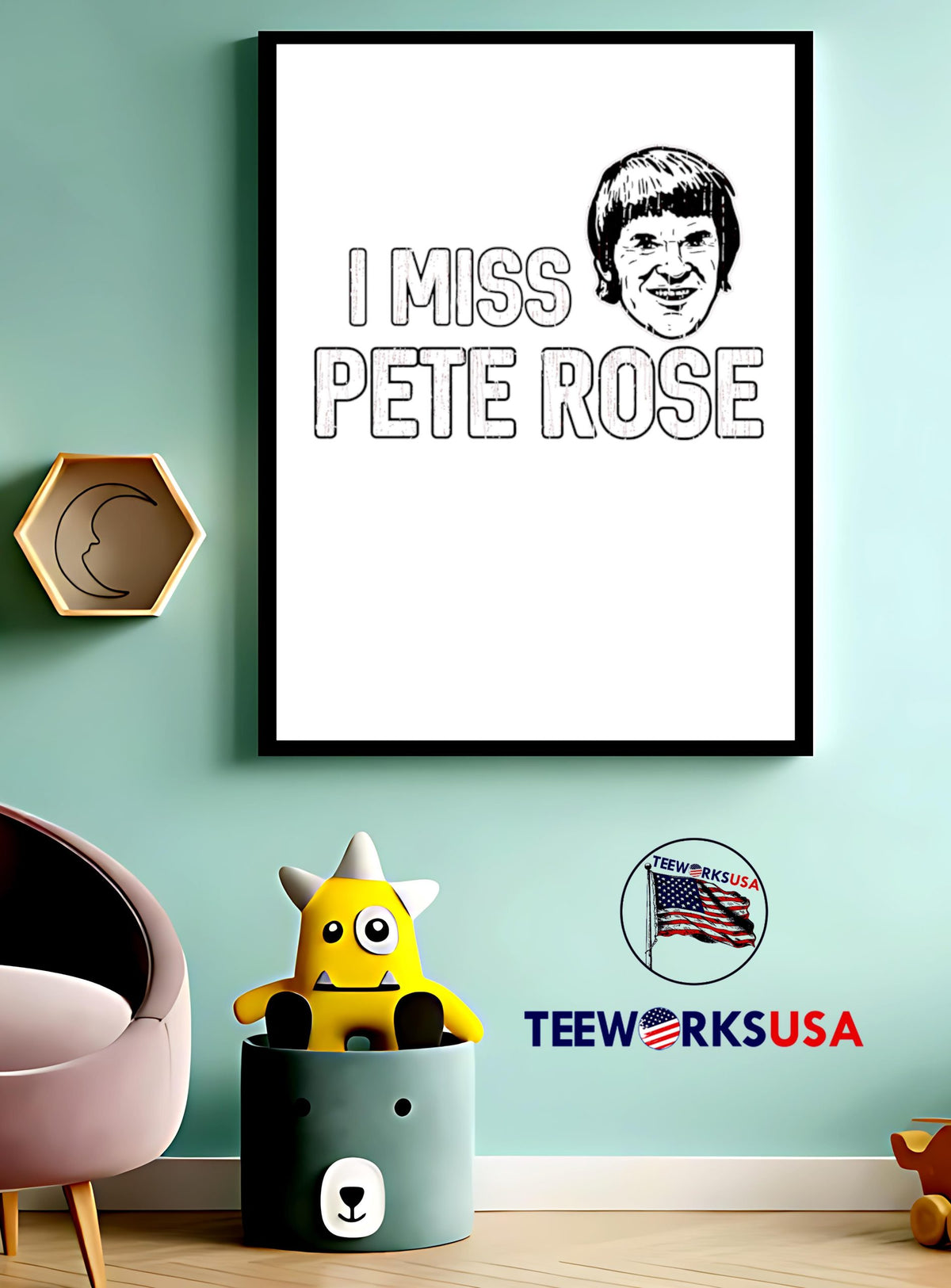I Miss Pete Rose Cincinnati Baseball - Adult & Kids T-Shirts, Sweatshirts & Hoodies apparel design preview 3