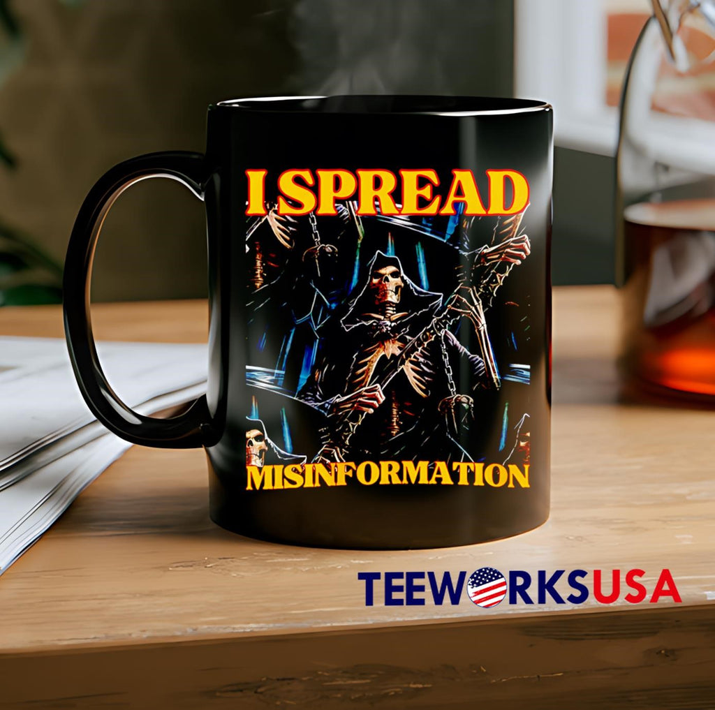I Spread Misinformation Skeleton graphic - Adult & Kids T-Shirts, Sweatshirts & Hoodies apparel design preview 2