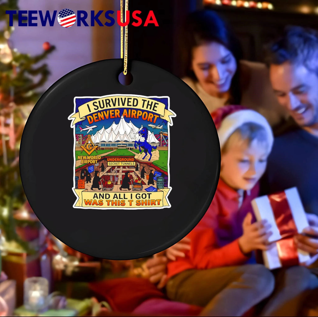 I Survived The Denver Airport New World Secret - Adult & Kids T-Shirts, Sweatshirts & Hoodies apparel design preview 4