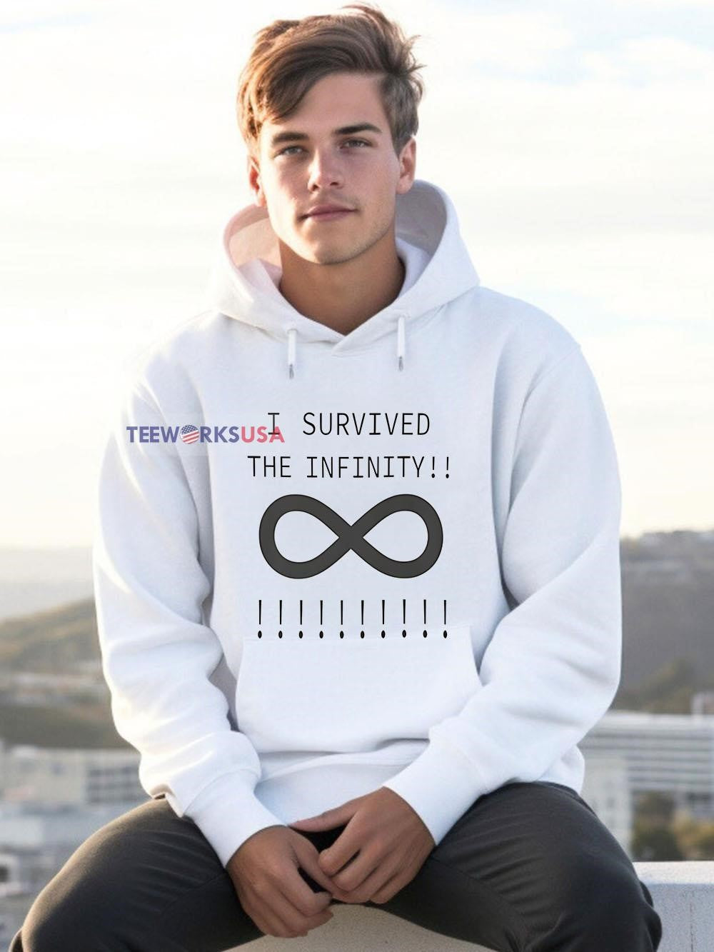 I Survived the Infinity - Adult & Kids T-Shirts, Sweatshirts & Hoodies apparel design preview 2
