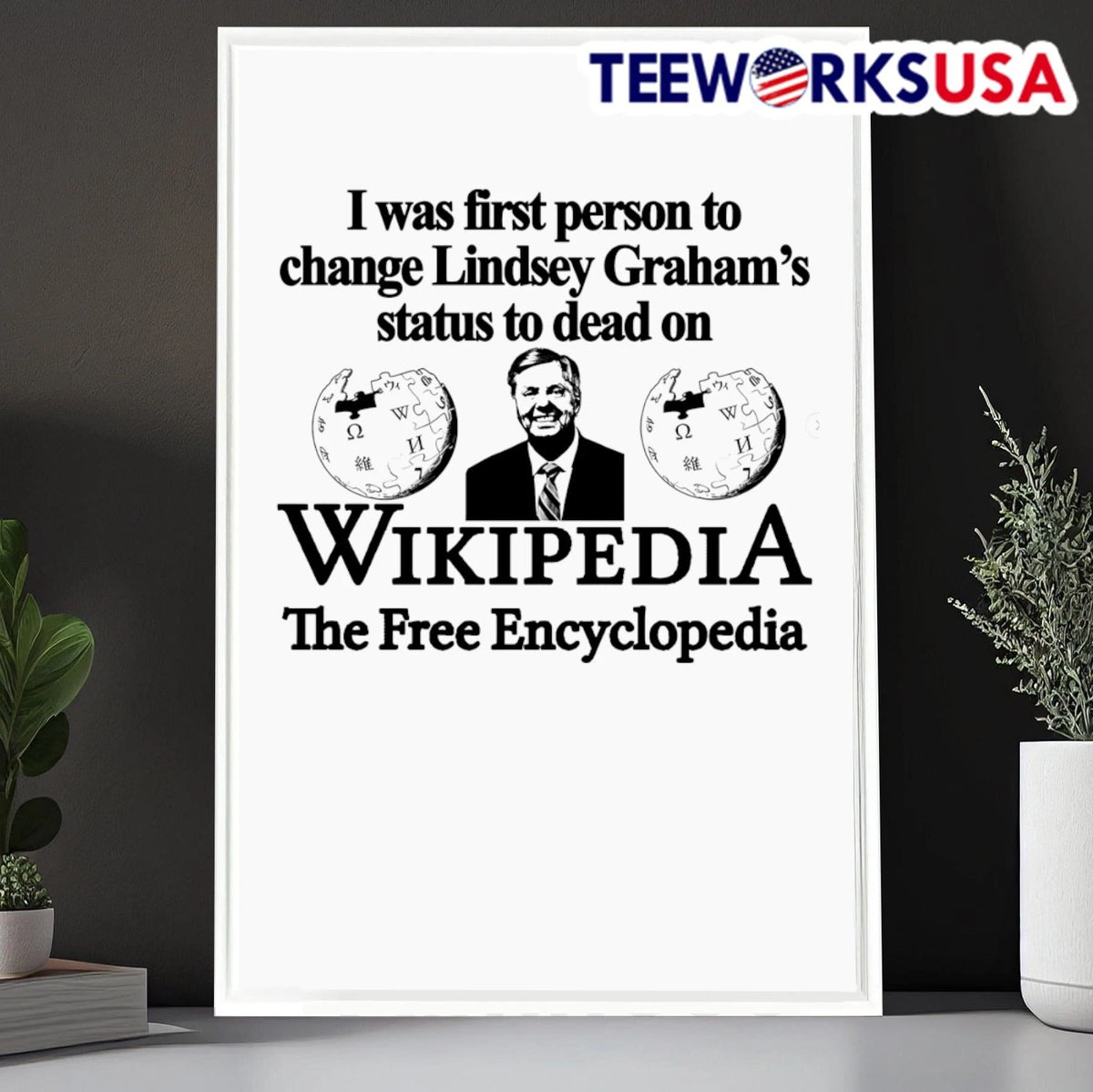 I Was First Person To Change Lindsey Graham'S Status - Adult & Kids T-Shirts, Sweatshirts & Hoodies apparel design preview 6