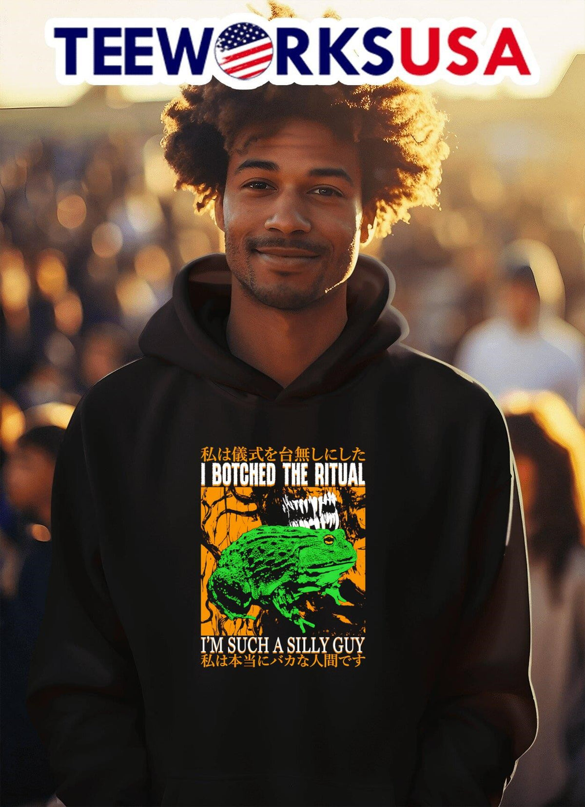 I botched the ritual I'm such a silly guy - Adult & Kids T-Shirts, Sweatshirts & Hoodies apparel design preview 2