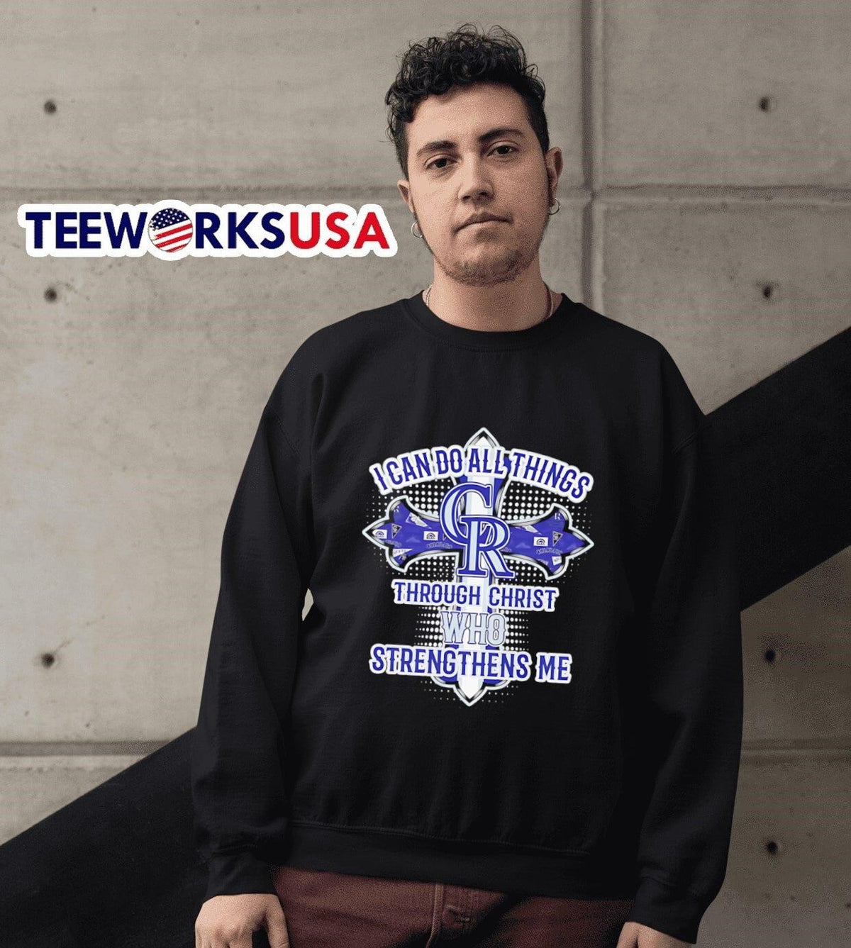 I can do all things through Christ who strengthens me - Adult & Kids T-Shirts, Sweatshirts & Hoodies apparel design preview 6