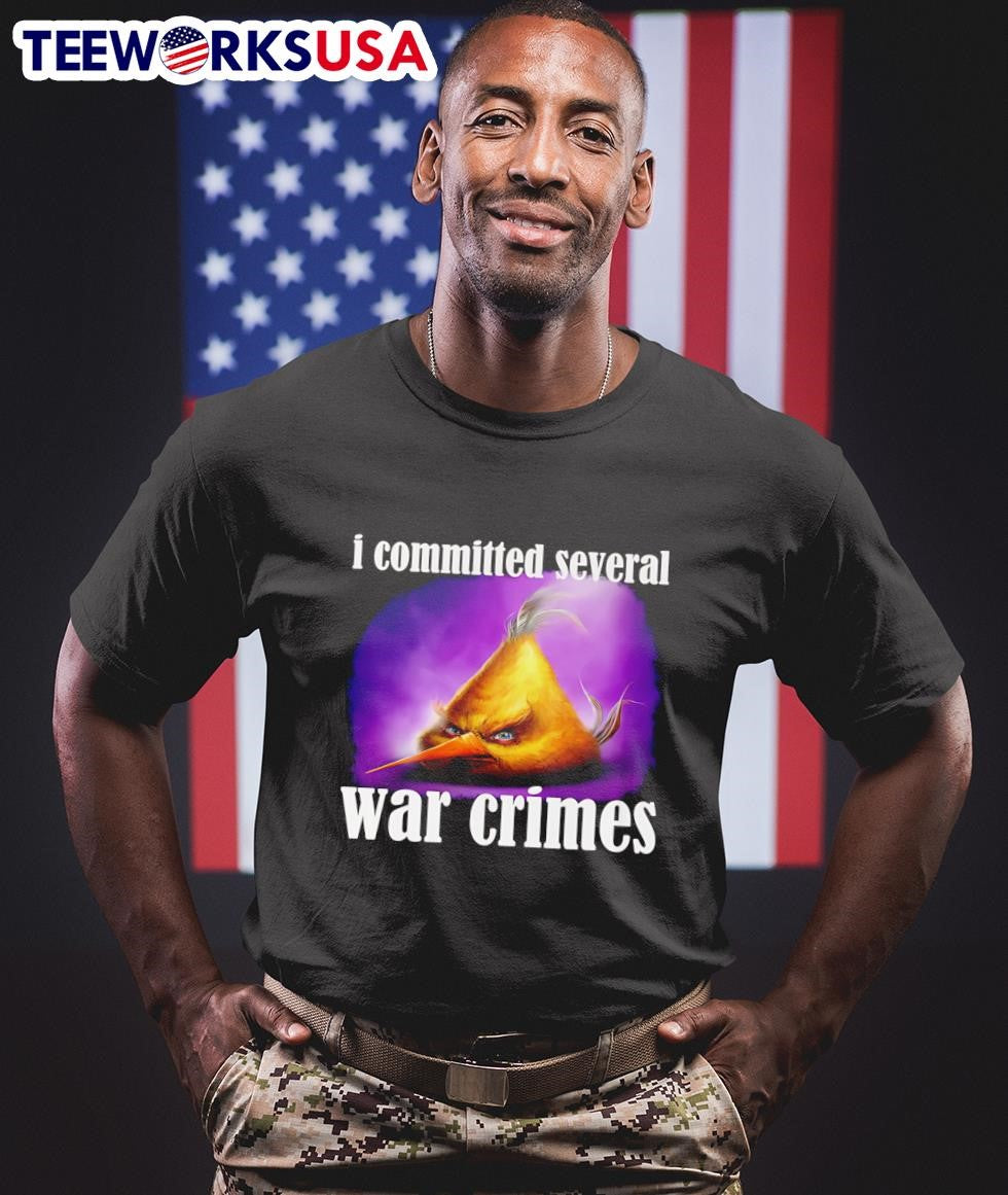 I committed several war crimes - Adult & Kids T-Shirts, Sweatshirts & Hoodies apparel design preview 1