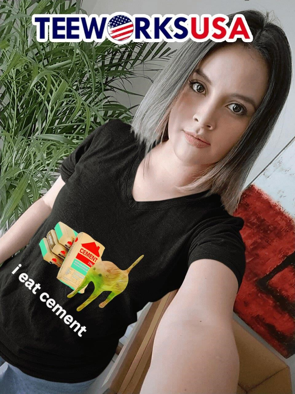 I eat cement cat graphic - Adult & Kids T-Shirts, Sweatshirts & Hoodies apparel design preview 7
