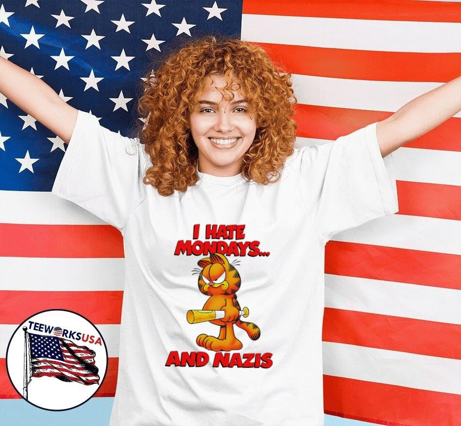 I hate Mondays and Nazis - Adult & Kids T-Shirts, Sweatshirts & Hoodies apparel design preview 7