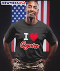 I love Coyotes flame - Adult & Kids T-Shirts, Sweatshirts & Hoodies apparel design preview 1