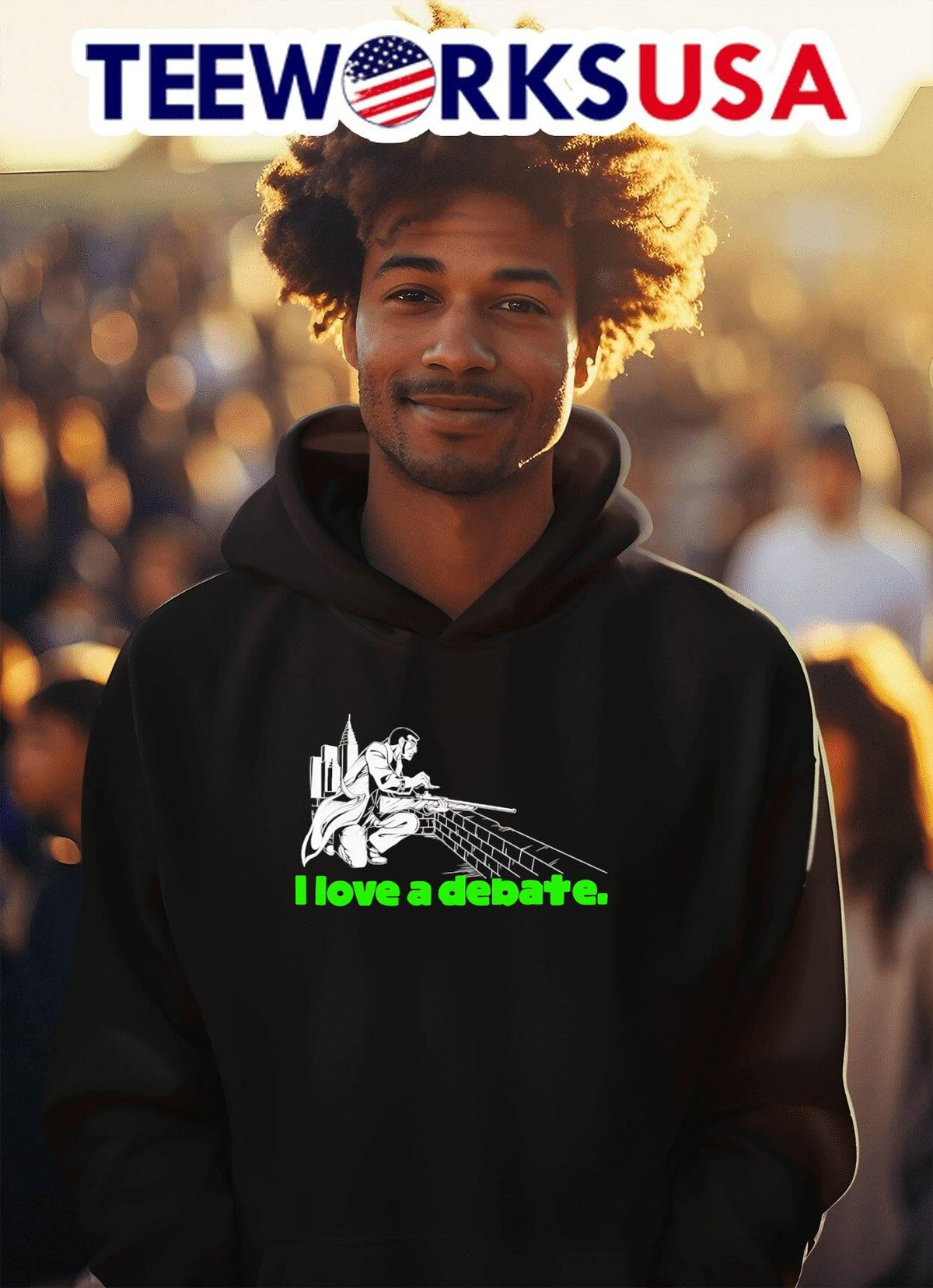 I love a debate - Adult & Kids T-Shirts, Sweatshirts & Hoodies apparel design preview 2