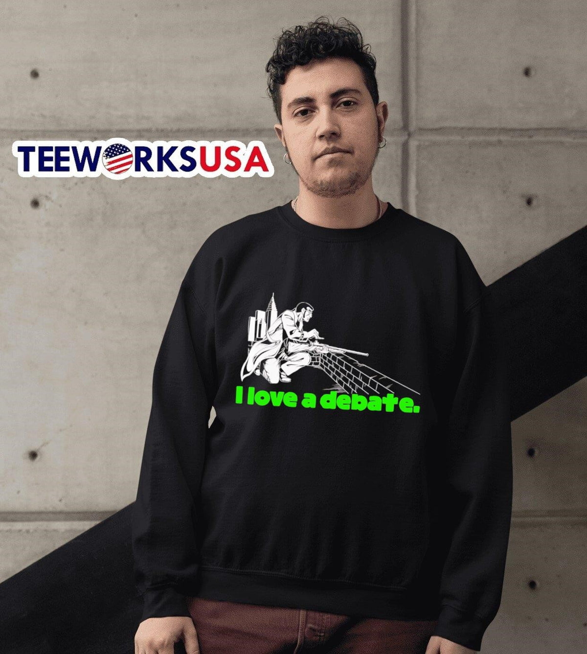 I love a debate - Adult & Kids T-Shirts, Sweatshirts & Hoodies apparel design preview 6