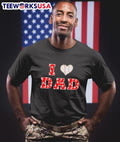 I love dad Philadelphia Phillies baseball - Adult & Kids T-Shirts, Sweatshirts & Hoodies apparel design preview 1