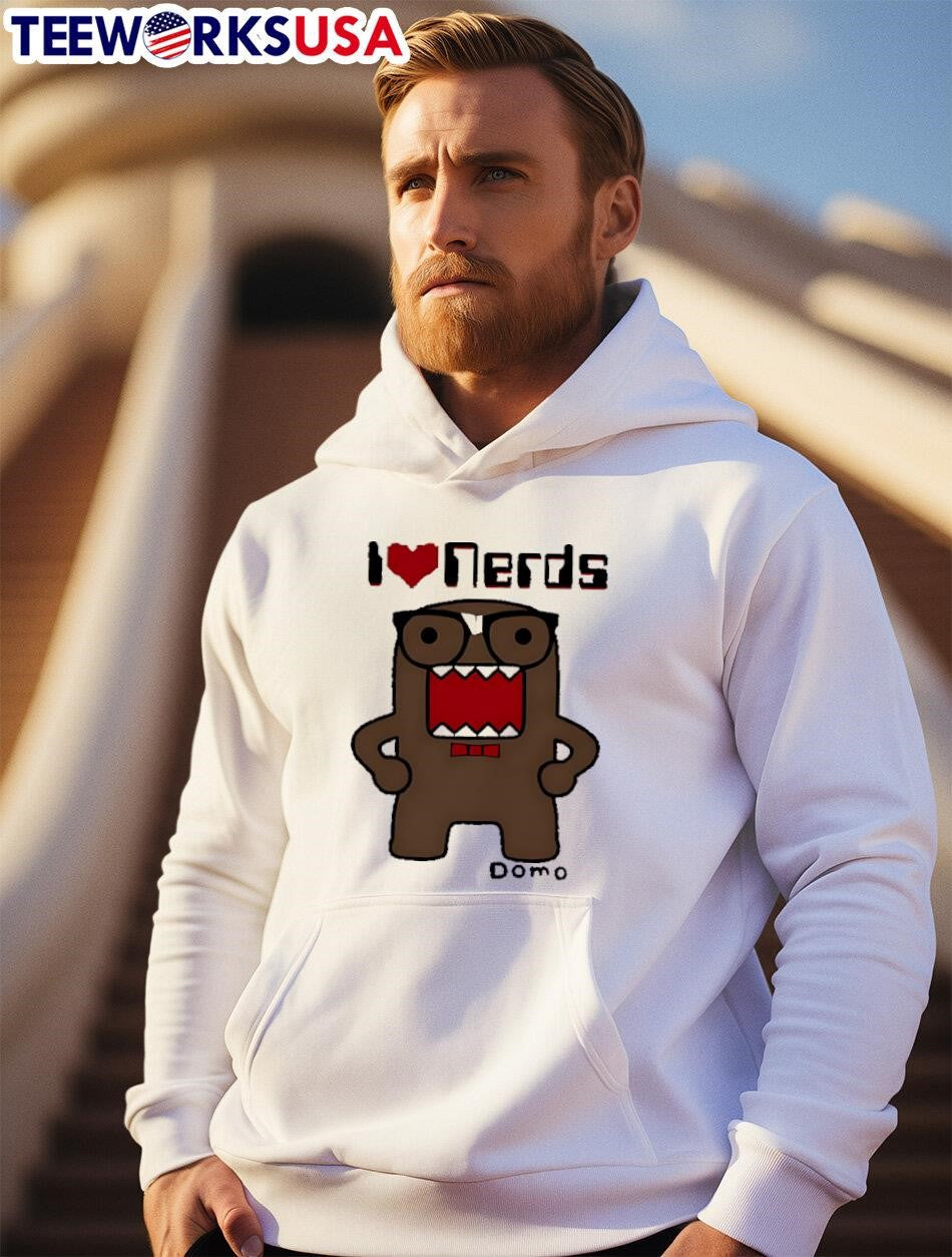 I love nerds Domo - Adult & Kids T-Shirts, Sweatshirts & Hoodies apparel design preview 2