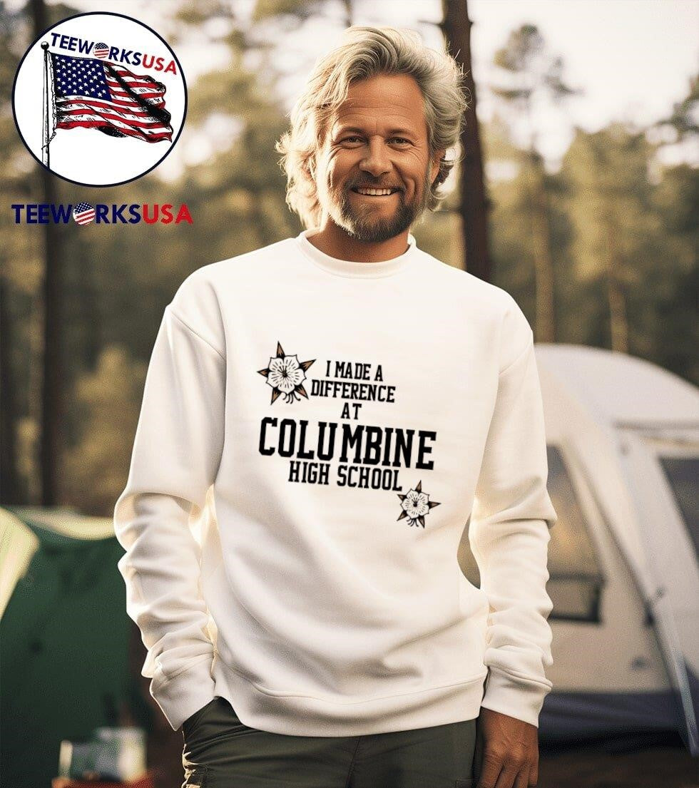 I made a difference at Columbine high school - Adult & Kids T-Shirts, Sweatshirts & Hoodies apparel design preview 3