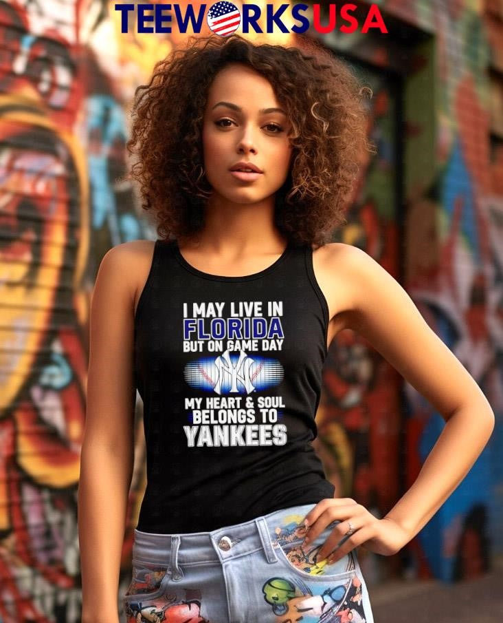 I may live in Florida but on game day my heart and - Adult & Kids T-Shirts, Sweatshirts & Hoodies apparel design preview 7
