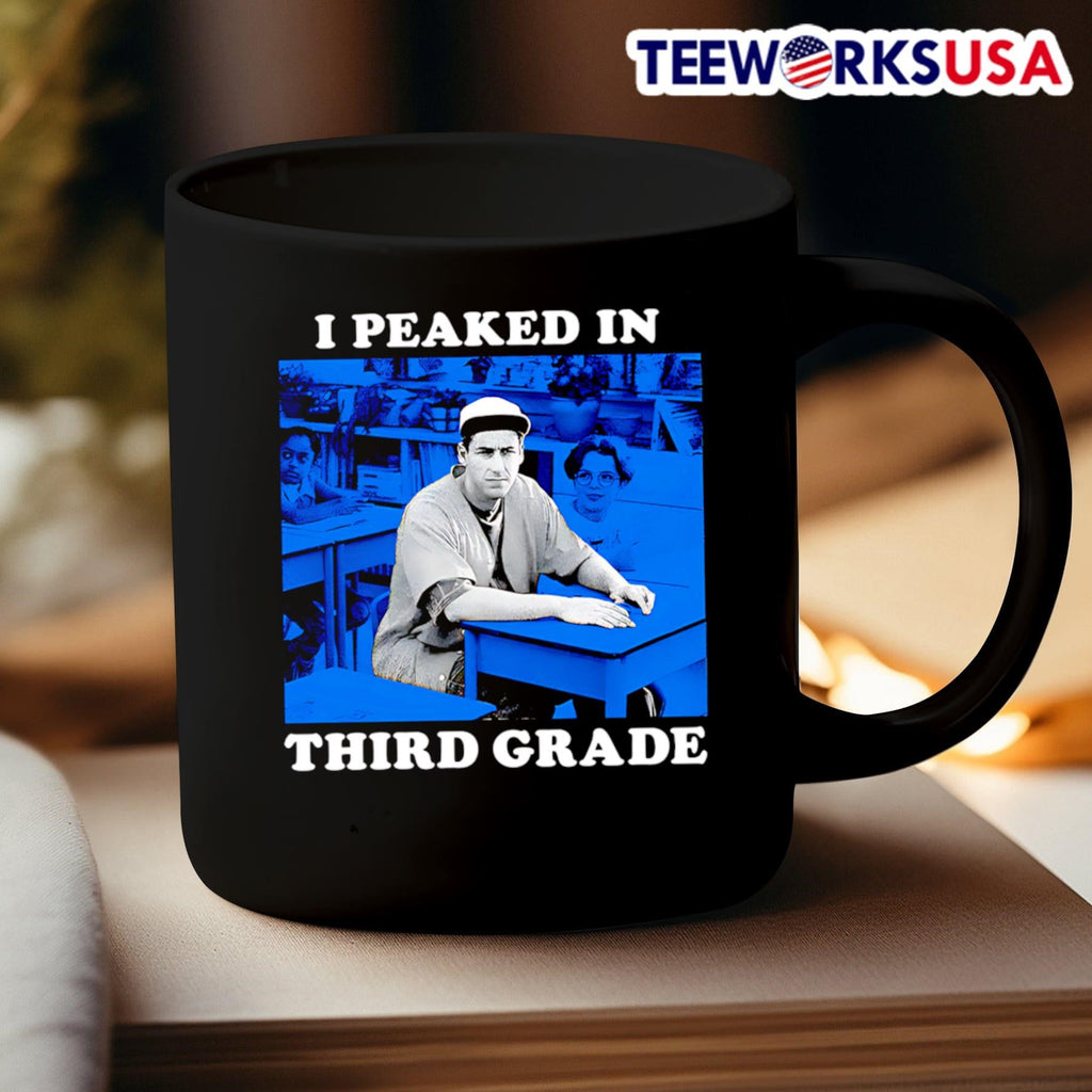 I peaked in third grade - Adult & Kids T-Shirts, Sweatshirts & Hoodies apparel design preview 3