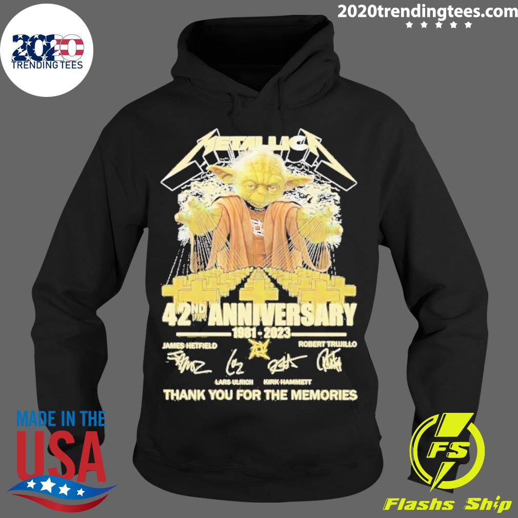 Official metallica Master Yoda 42nd Anniversary 1981 - Adult & Kids T-Shirts, Sweatshirts & Hoodies apparel design preview 2