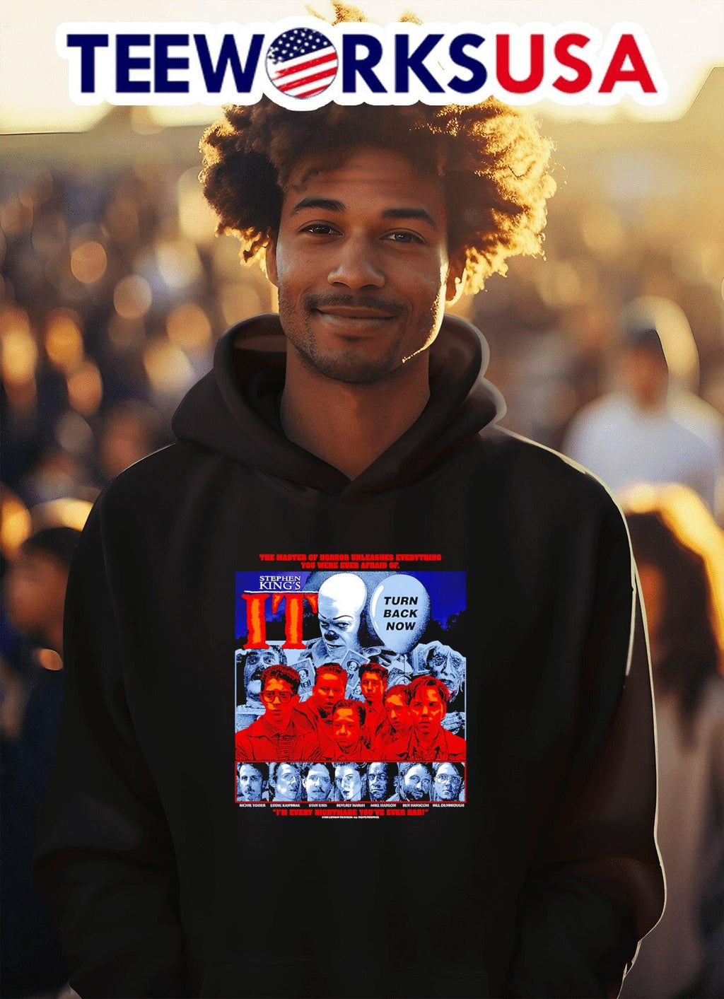 IT Turn Back Now 1990 - Adult & Kids T-Shirts, Sweatshirts & Hoodies apparel design preview 2