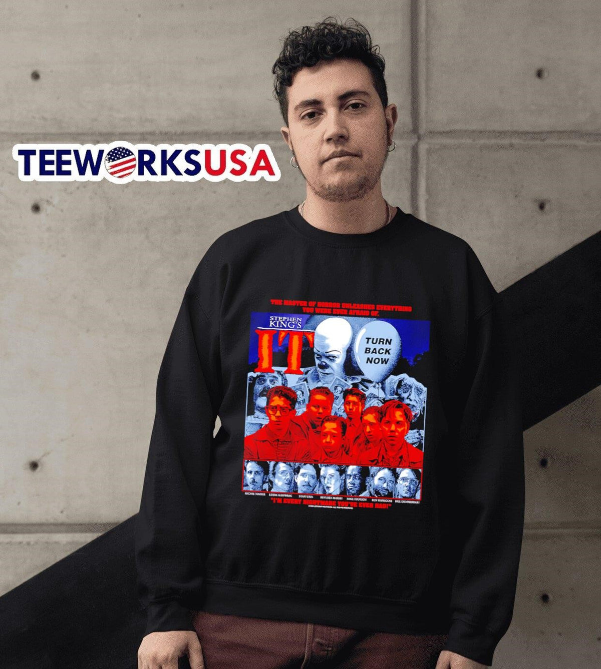 IT Turn Back Now 1990 - Adult & Kids T-Shirts, Sweatshirts & Hoodies apparel design preview 6
