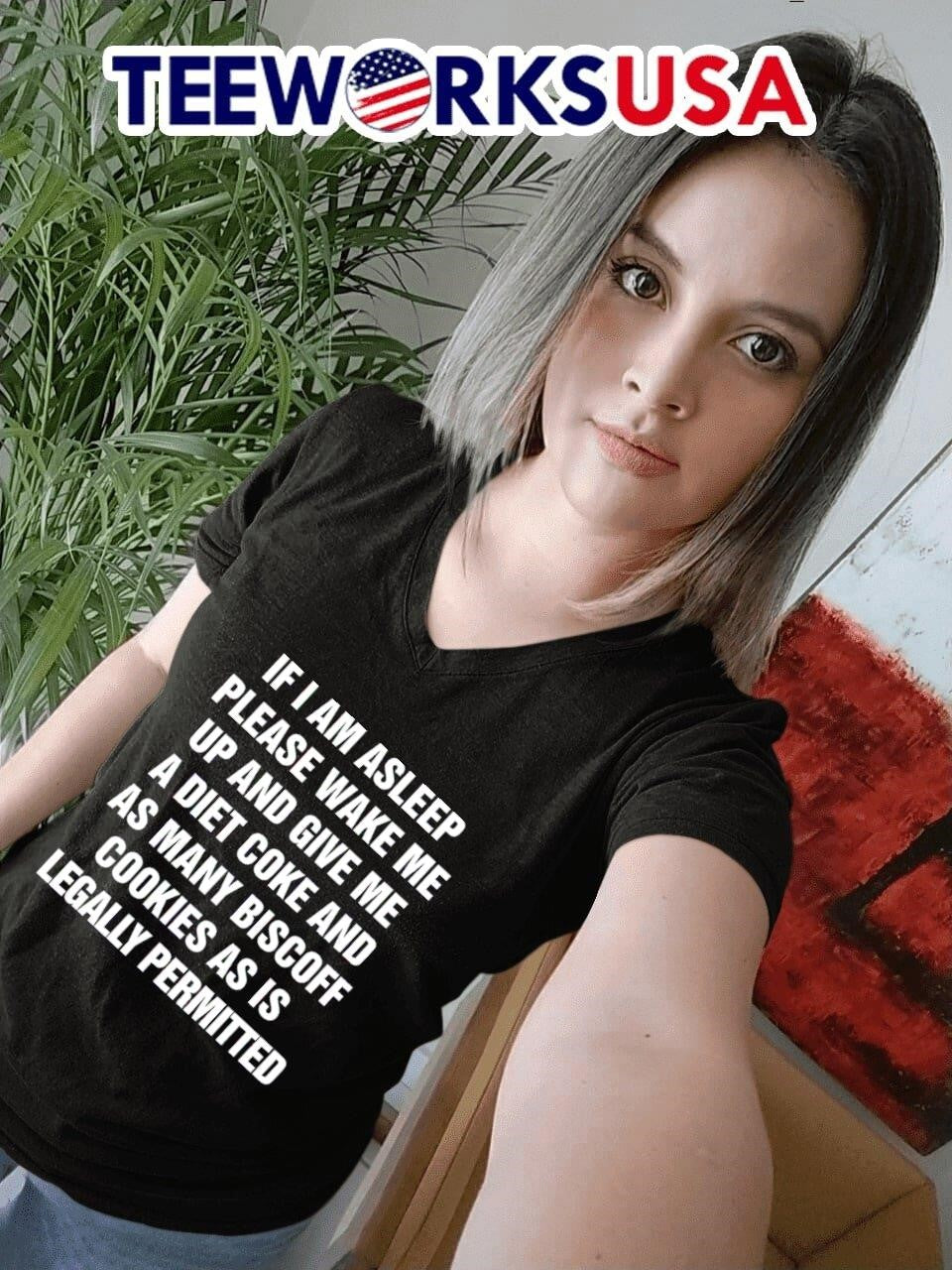 If I am asleep please wake me up and give a diet coke - Adult & Kids T-Shirts, Sweatshirts & Hoodies apparel design preview 4