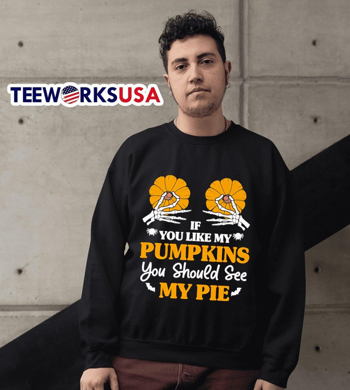 If You Like My Pumpkins Should See Pie - Adult & Kids T-Shirts, Sweatshirts & Hoodies apparel design preview 6