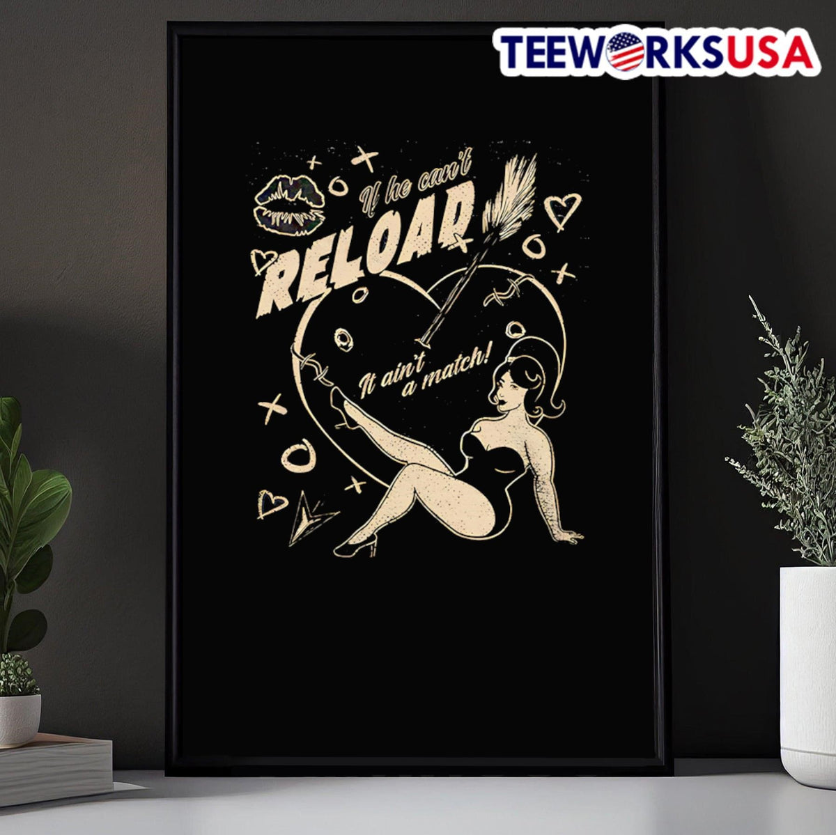 If he can't reload - Adult & Kids T-Shirts, Sweatshirts & Hoodies apparel design preview 5