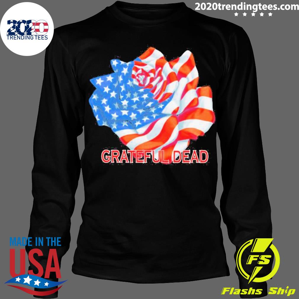 Official grateful Dead Rose Flag Independence 2023 - Adult & Kids T-Shirts, Sweatshirts & Hoodies apparel design preview 4