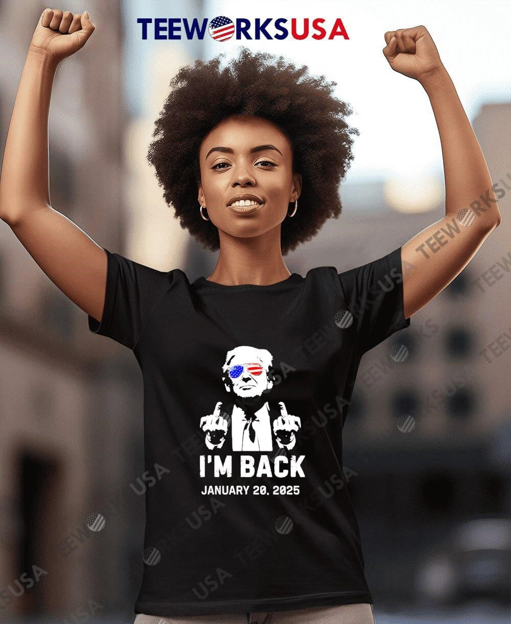 I'm Back January 20 2025 Trump 47 - Adult & Kids T-Shirts, Sweatshirts & Hoodies apparel design preview 4