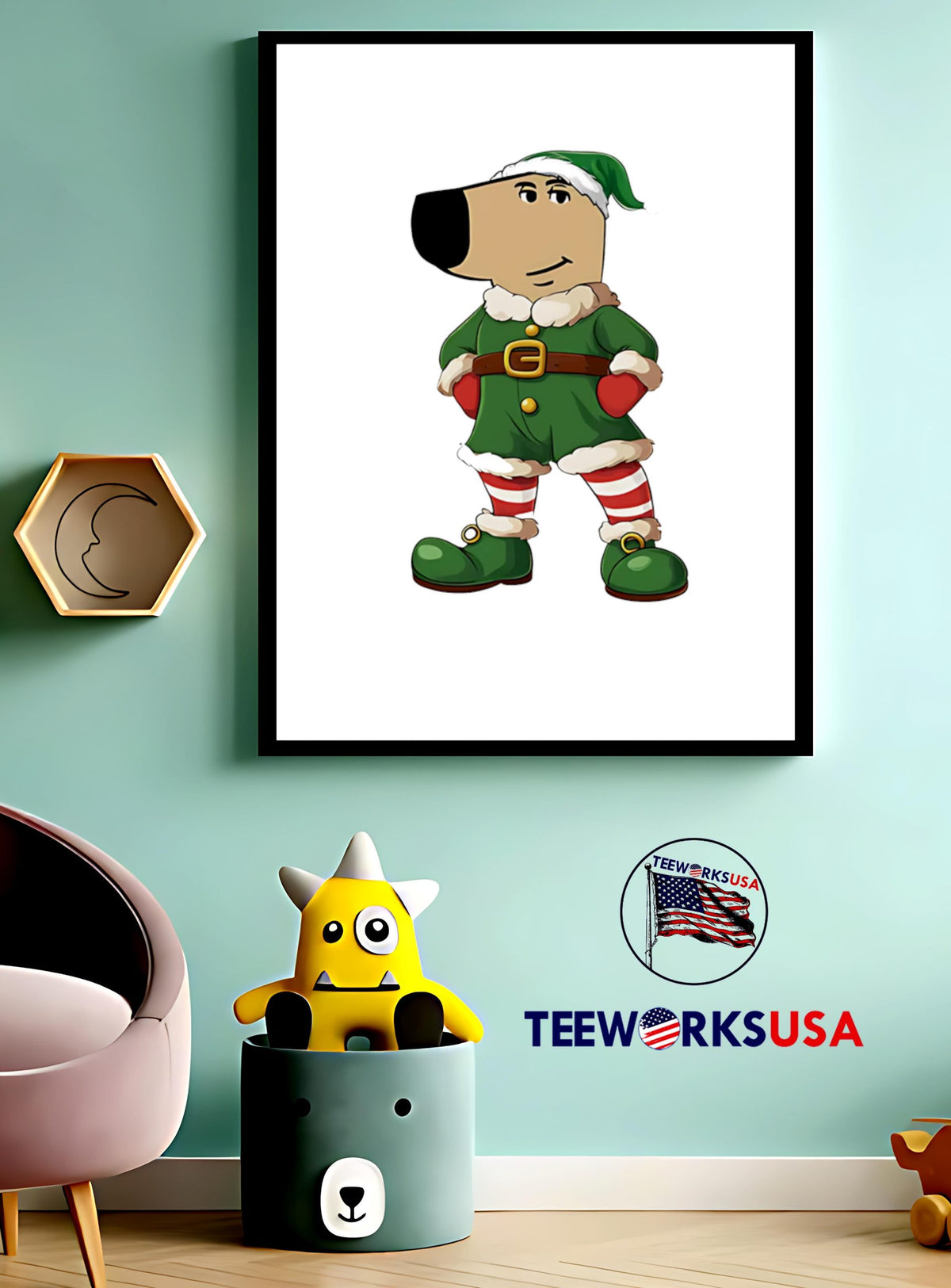 I'm Just Chill Guy ELF - Adult & Kids T-Shirts, Sweatshirts & Hoodies apparel design preview 4