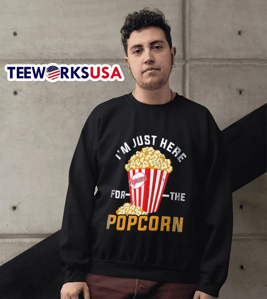 I'm Just Here For The Popcorn - Adult & Kids T-Shirts, Sweatshirts & Hoodies apparel design preview 5