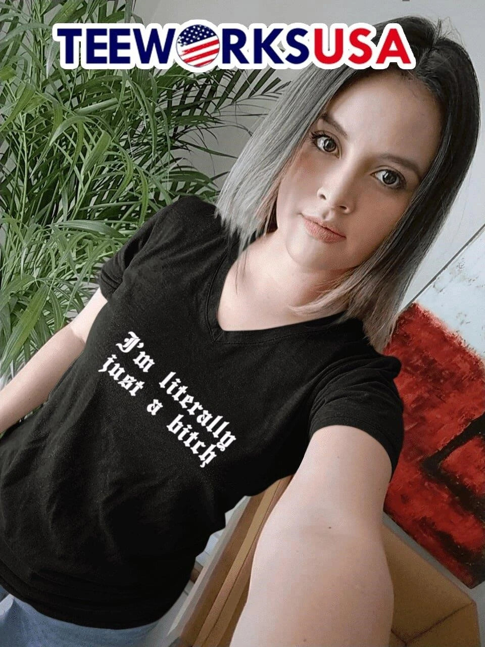 I'm Literally Just A Bitch - Adult & Kids T-Shirts, Sweatshirts & Hoodies apparel design preview 7