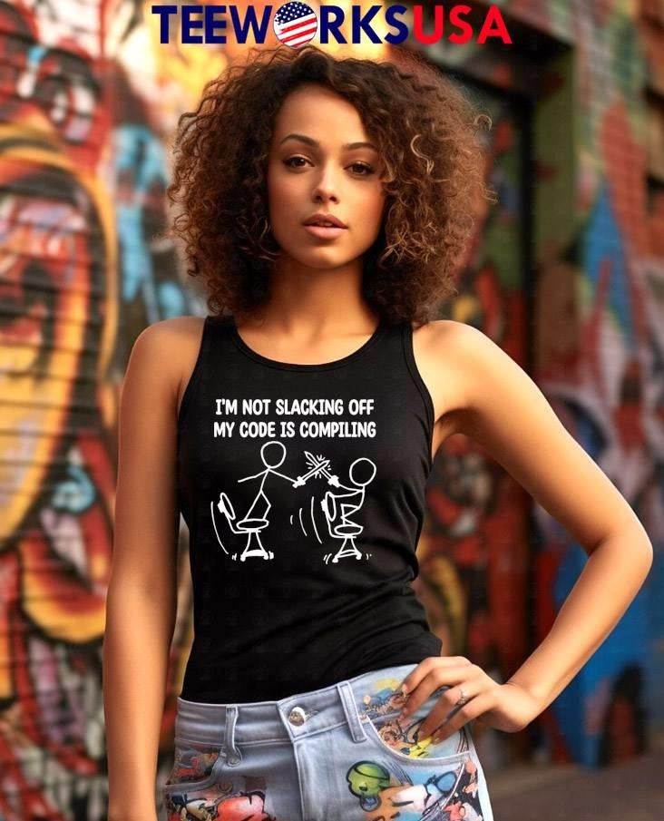 I'm Not Slacking Off My Code Is Compiling - Adult & Kids T-Shirts, Sweatshirts & Hoodies apparel design preview 7
