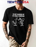 I'm Not Slacking Off My Code Is Compiling - Adult & Kids T-Shirts, Sweatshirts & Hoodies apparel design preview 1