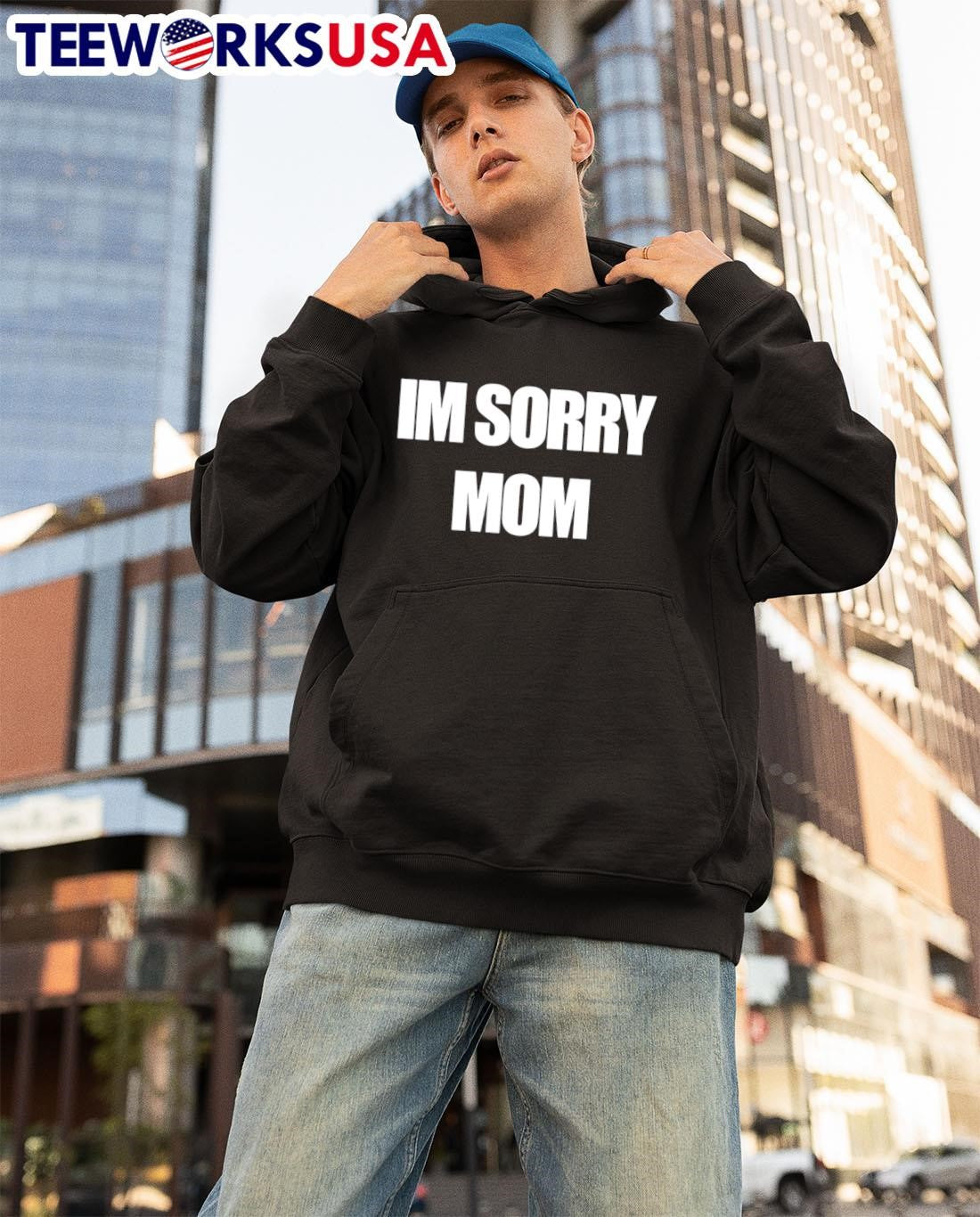 Im Sorry Mom letter - Adult & Kids T-Shirts, Sweatshirts & Hoodies apparel design preview 3