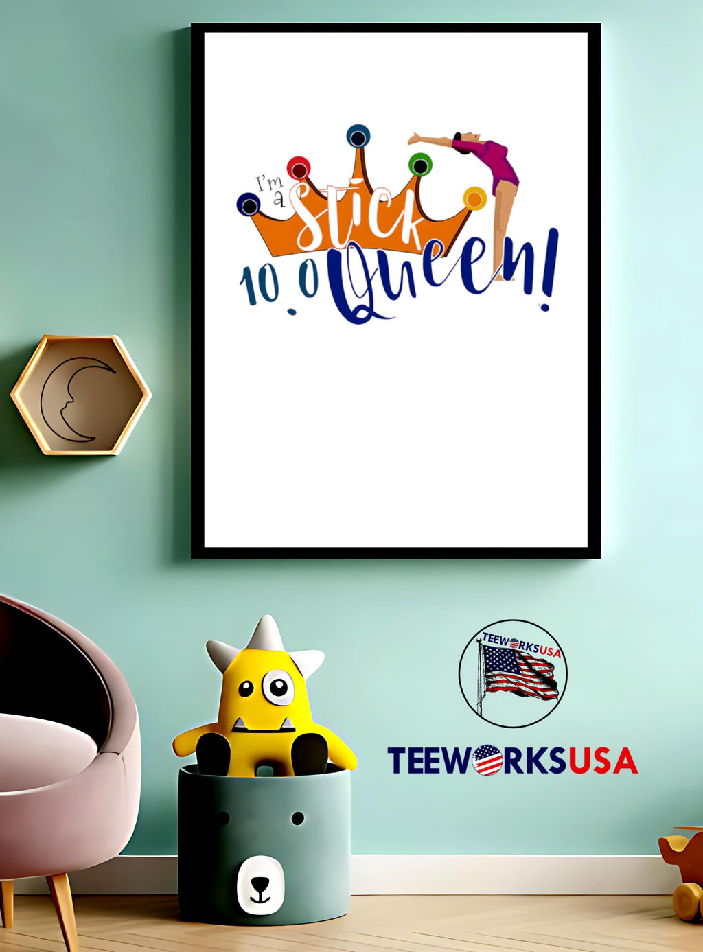 I'm a Stick Queen - Adult & Kids T-Shirts, Sweatshirts & Hoodies apparel design preview 3