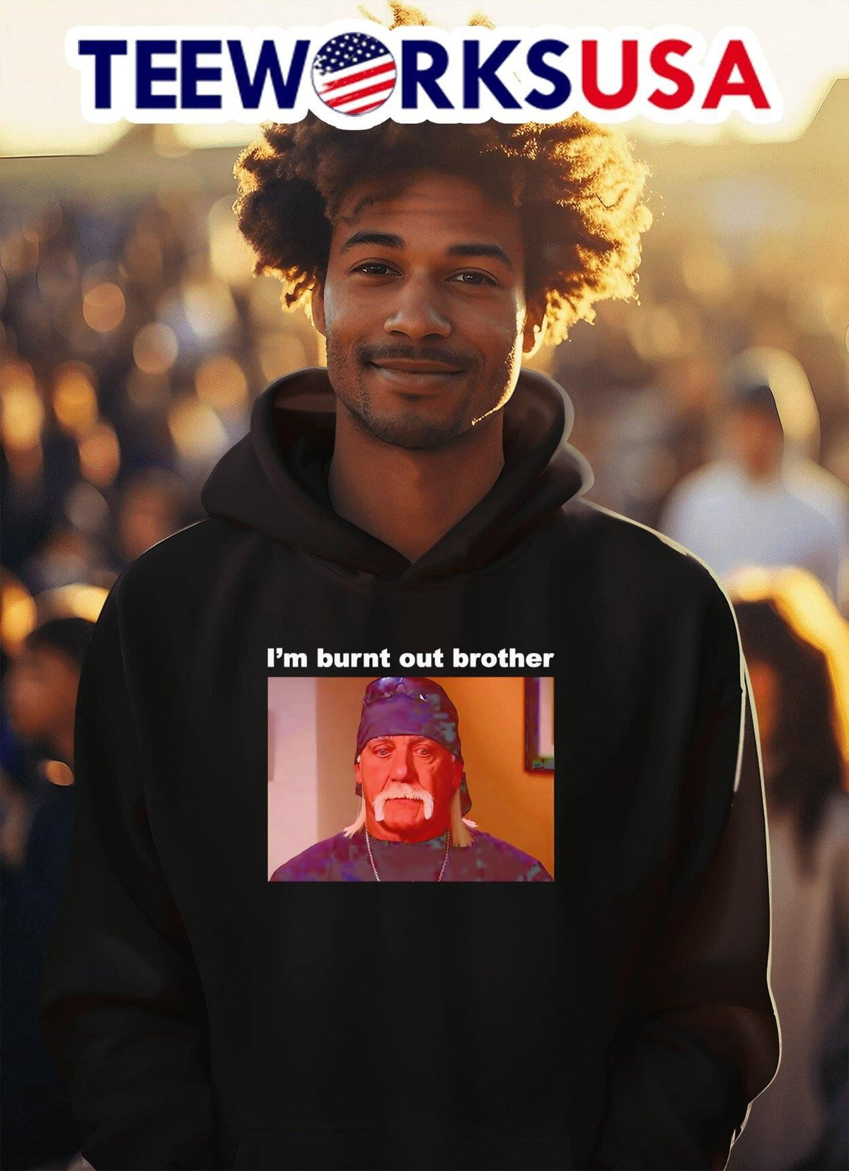 I'm burnt out brother - Adult & Kids T-Shirts, Sweatshirts & Hoodies apparel design preview 2