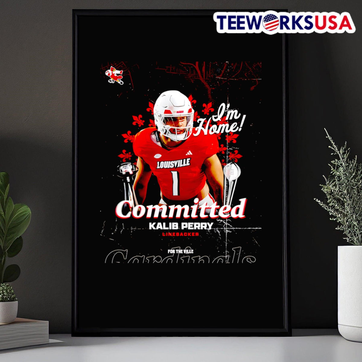I'm home committed Kalib Perry - Adult & Kids T-Shirts, Sweatshirts & Hoodies apparel design preview 5