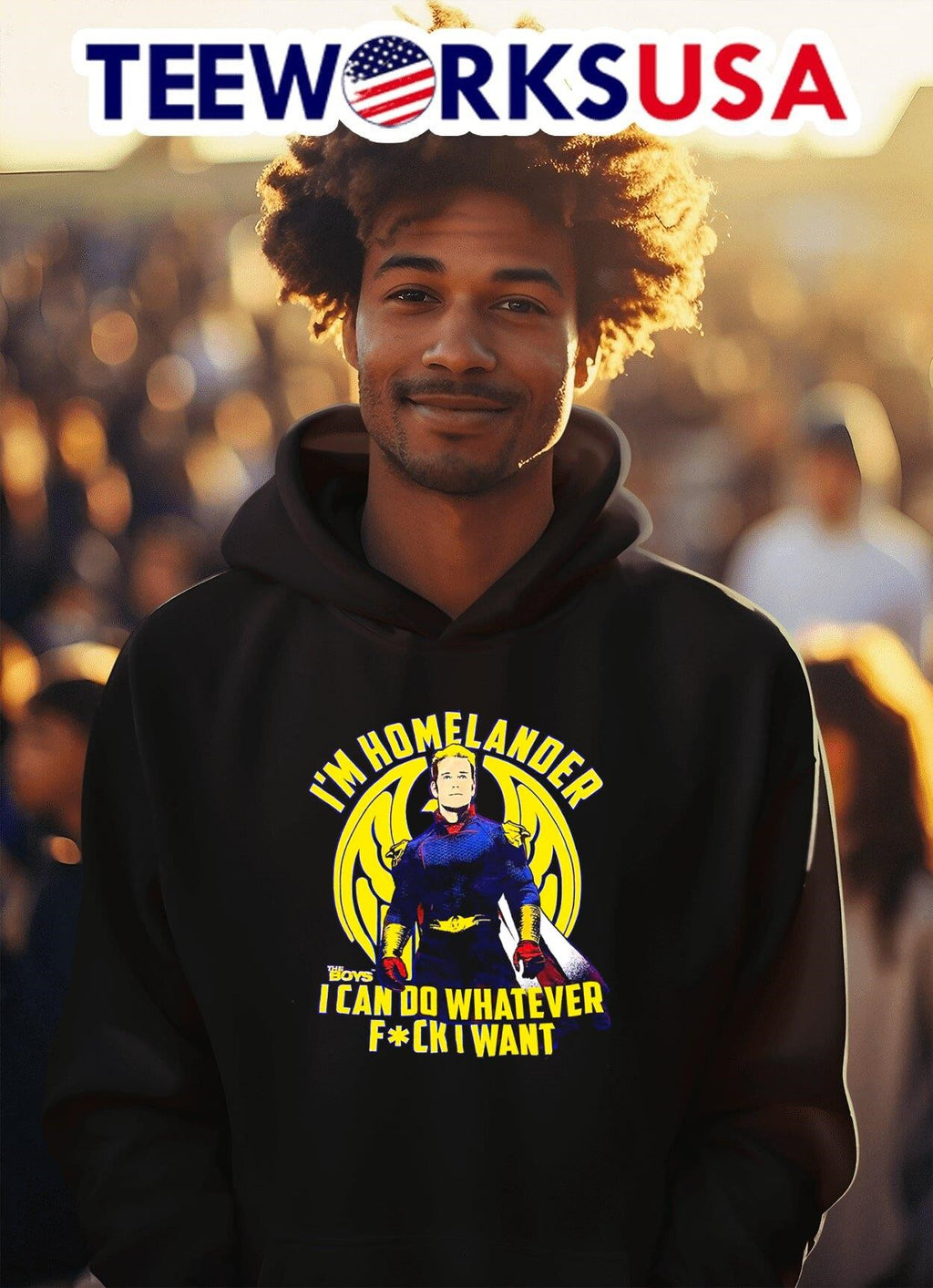 I'm homelander the boys I can do whatever want - Adult & Kids T-Shirts, Sweatshirts & Hoodies apparel design preview 2