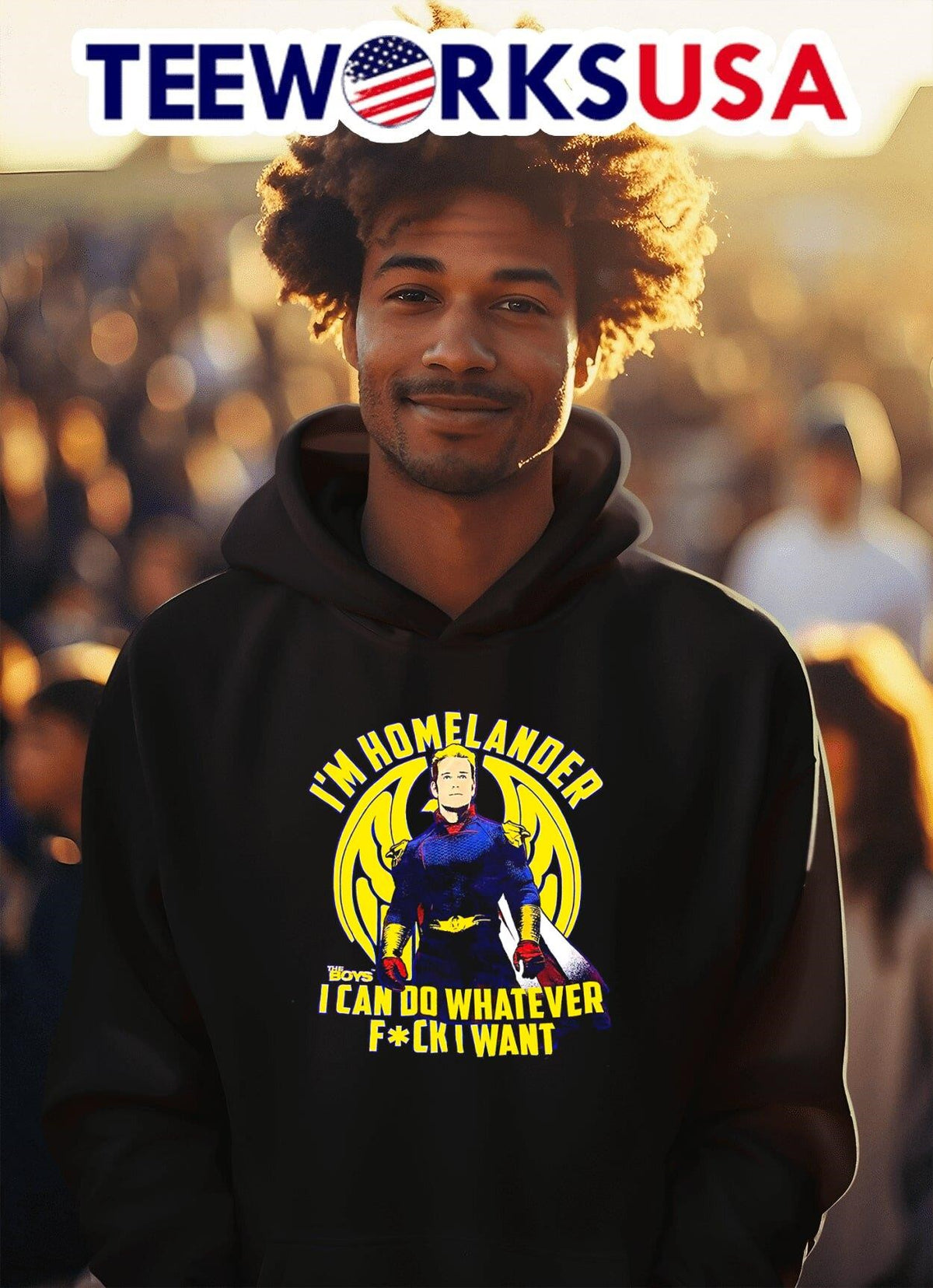 I'm homelander the boys I can do whatever want - Adult & Kids T-Shirts, Sweatshirts & Hoodies apparel design preview 2